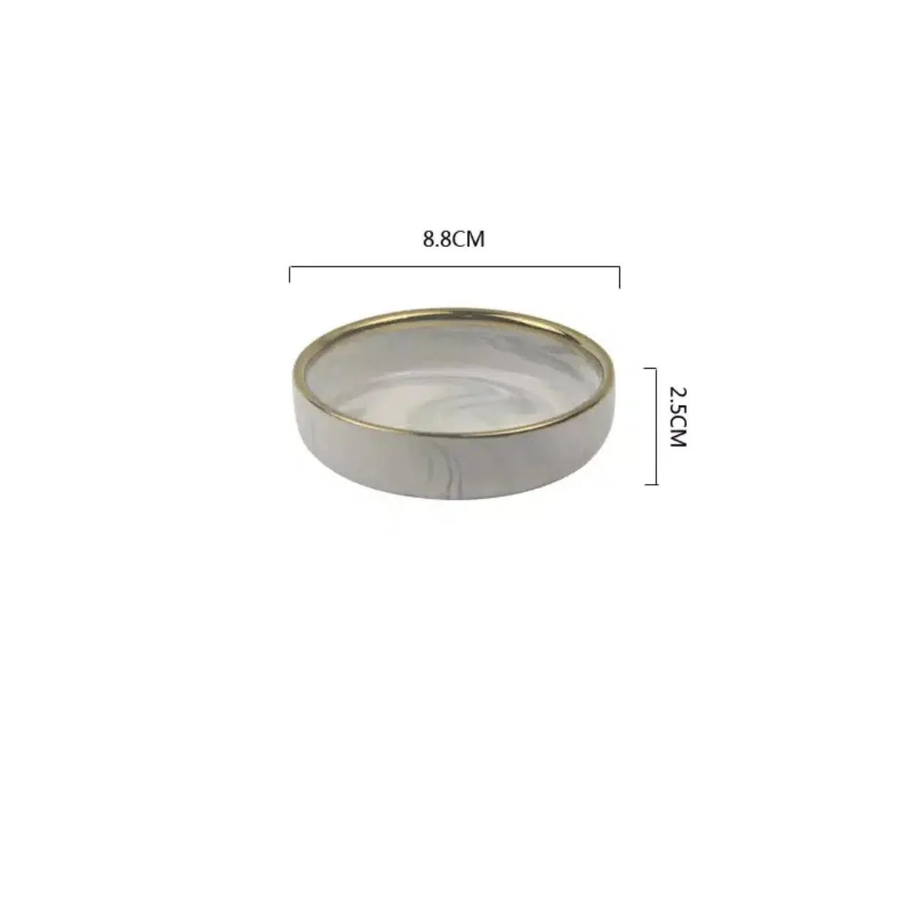 Marble Pattern Porcelain Plate Set - Image 5