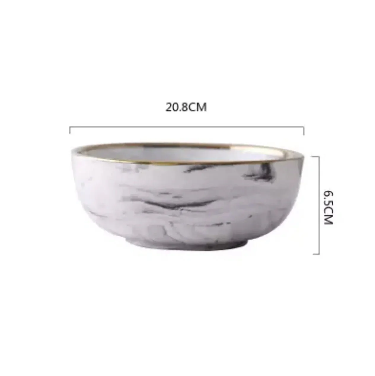 Marble Pattern Porcelain Plate Set - Image 7
